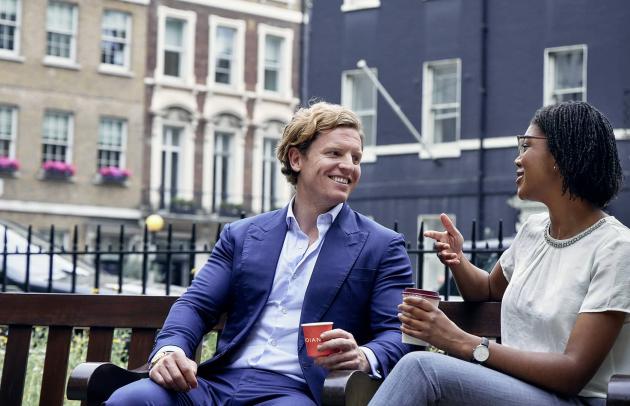 Talents at Trinity Gate Investments's London office chatting